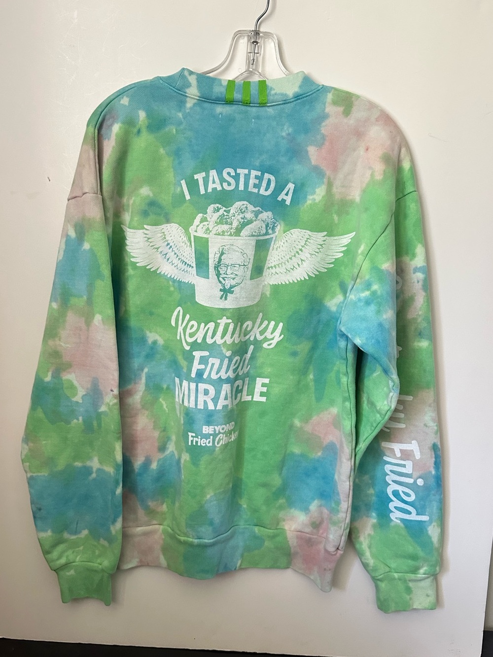 Kfc Beyond Fried Chicken Kentucky Fried Miracle Tie Dye Sweatshirt Limited Edit.